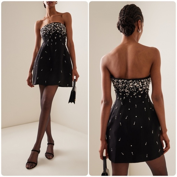 SIMKHAI Arta Embellished Strapless Bustier Dress - Picture 1 of 10